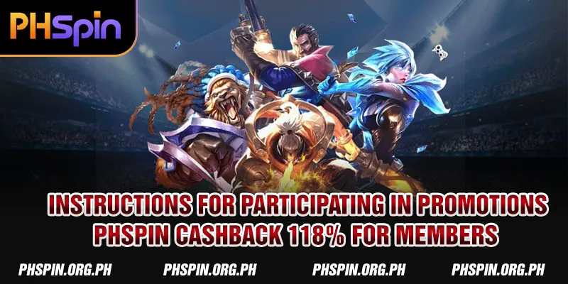 PHSPIN Cashback 118% - 2nd Cashback on First Deposit